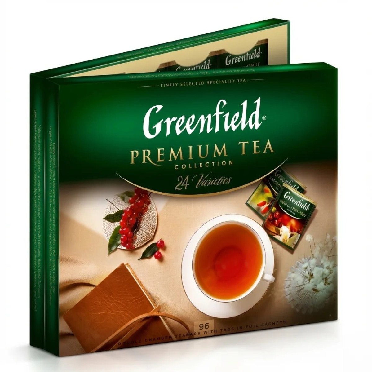 Набор чая Greenfield Premium Leaf Tea Collection — 24 вида по 96 пакетиков для офиса и дома (арт. 70)