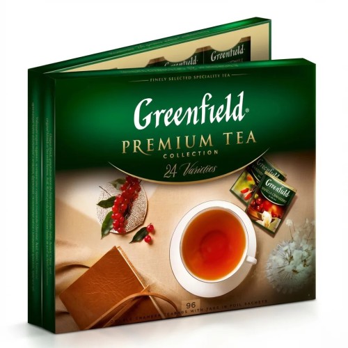 Набір чаю Greenfield Premium Leaf Tea Collection 24 види — преміальна колекція для справжніх цінителів
