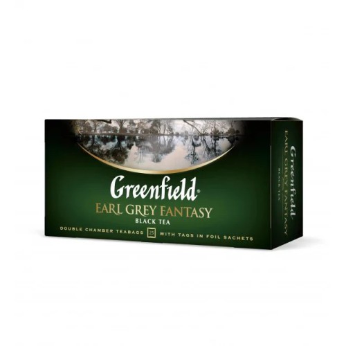 Чай чорний з бергамотом Greenfield Earl Grey Fantasy 25 пак.