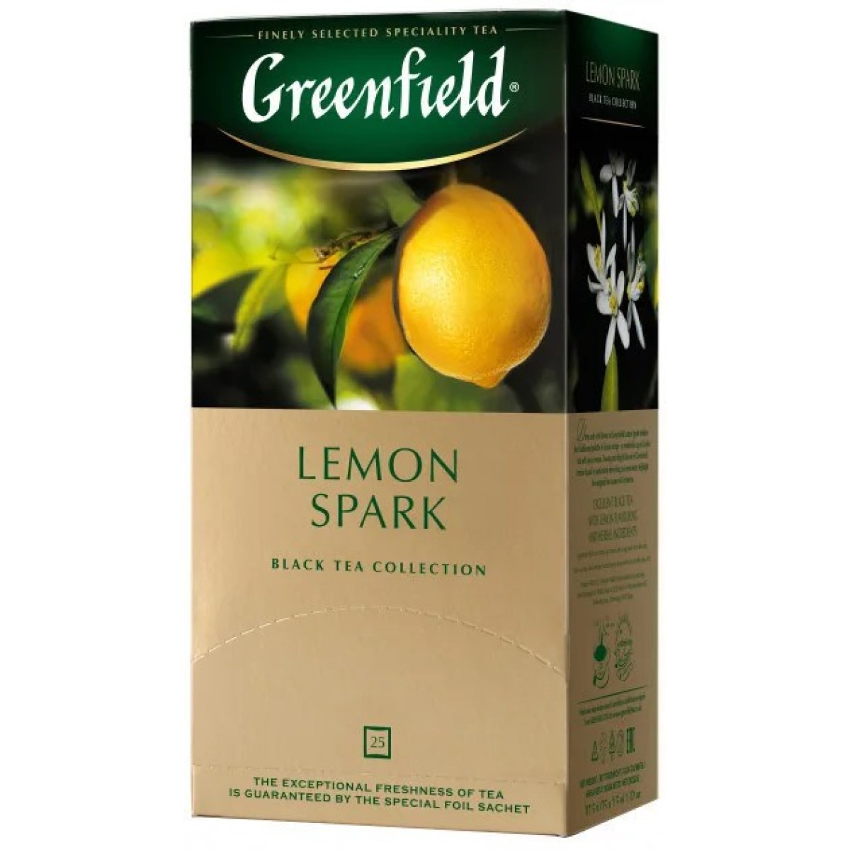 Greenfield Lemon Spark — освіжаючий чай з лимоном для бадьорості та енергії ☕🍋 (арт. 57)