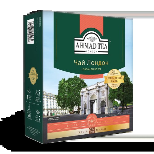 Чай Ахад Лондон чорний пакетований 100*2 г