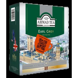 Чай Ахмад 100 пакетиків з бергамотом чорний Граф Грей 100 х 2 г,
