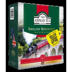 Чай Ахмад 100 пакетиків Англійський до сніданку чорний 100 х 2 г