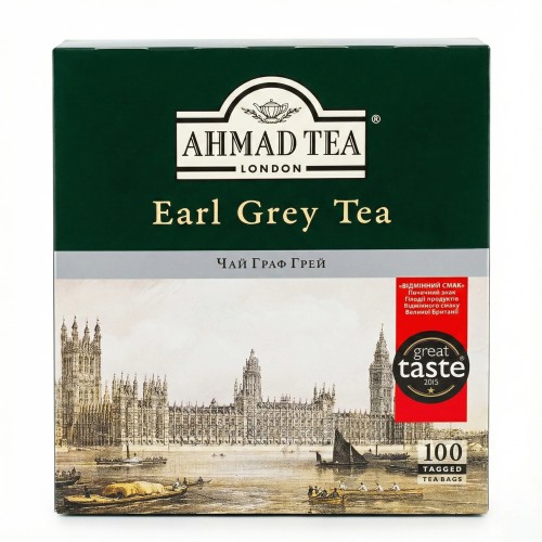 Чай чорний Ahmad Tea Earl Grey Tea 100 пакетів 200 грам