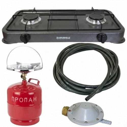 Газовий кемпінговий балон (8 л) з Латунними пальниками