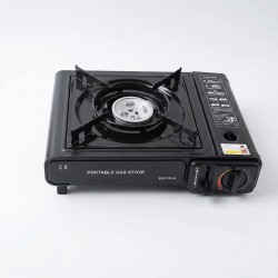 Плита газова портативна в кейсі з перехідником під балон (BDZ-155-A) — Чорна