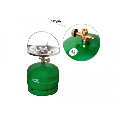 Газовий балон 5л з латунними тарілками — надійне рішення для дачі та відпочинку