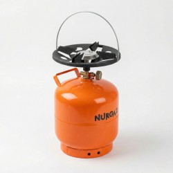 Газовий балон NURGAZ Турист 8л — посилений метал 3мм для надійного відпочинку