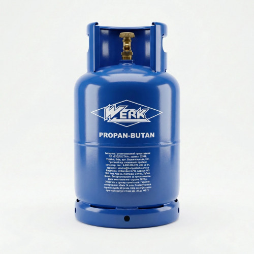 Газовий балон 27 л WERK з запобіжним клапаном — безпека та надійність
