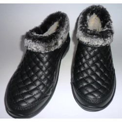 Галоші зимові жіночі ЕВА чорні Crocs — тепло і комфорт у будь-яку погоду