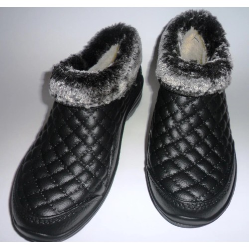 Галоші зимові жіночі ЕВА чорні Crocs — тепло і комфорт у будь-яку погоду