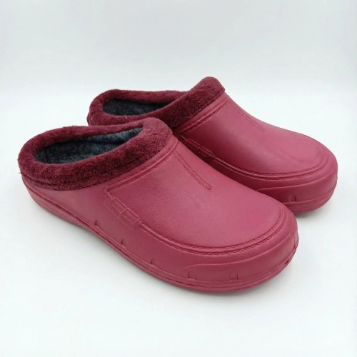 Жіночі сабо теплі Даго на повсті червоні 37 — комфорт і тепло