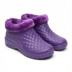 Галоші зимові жіночі ЕВА бузкові — тепло та комфорт у будь-яку погоду