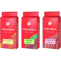 Набір кави Ferarra Crema Irlandese 250 г + Cuba Libre 250 г + Strawberry Choco 250 г (2000989193364)