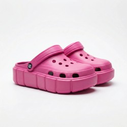 Сабо кроксі жіночі на платформі малинові Progress — стиль і комфорт