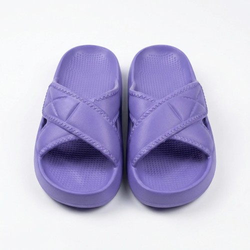 Жіночі шльопанці Dago Style фіолетові вістерія — легкі пінні сланці