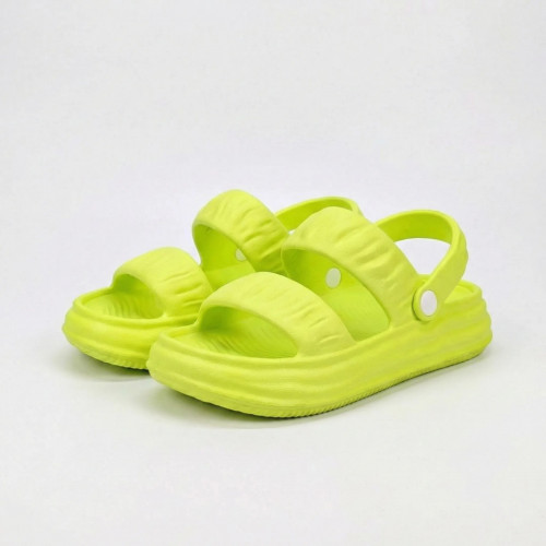 Жіночі сандалі шльопанці Dago Style лимонні — легкість і комфорт на весь день