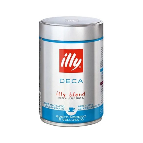 Кава без кофеїну Illy Caffe Decaffeinato мелена 250 г — смак еспресо без безсоння