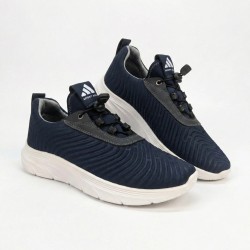 Чоловічі кросівки Paolla сині текстильні на білій підошві — стиль і комфорт