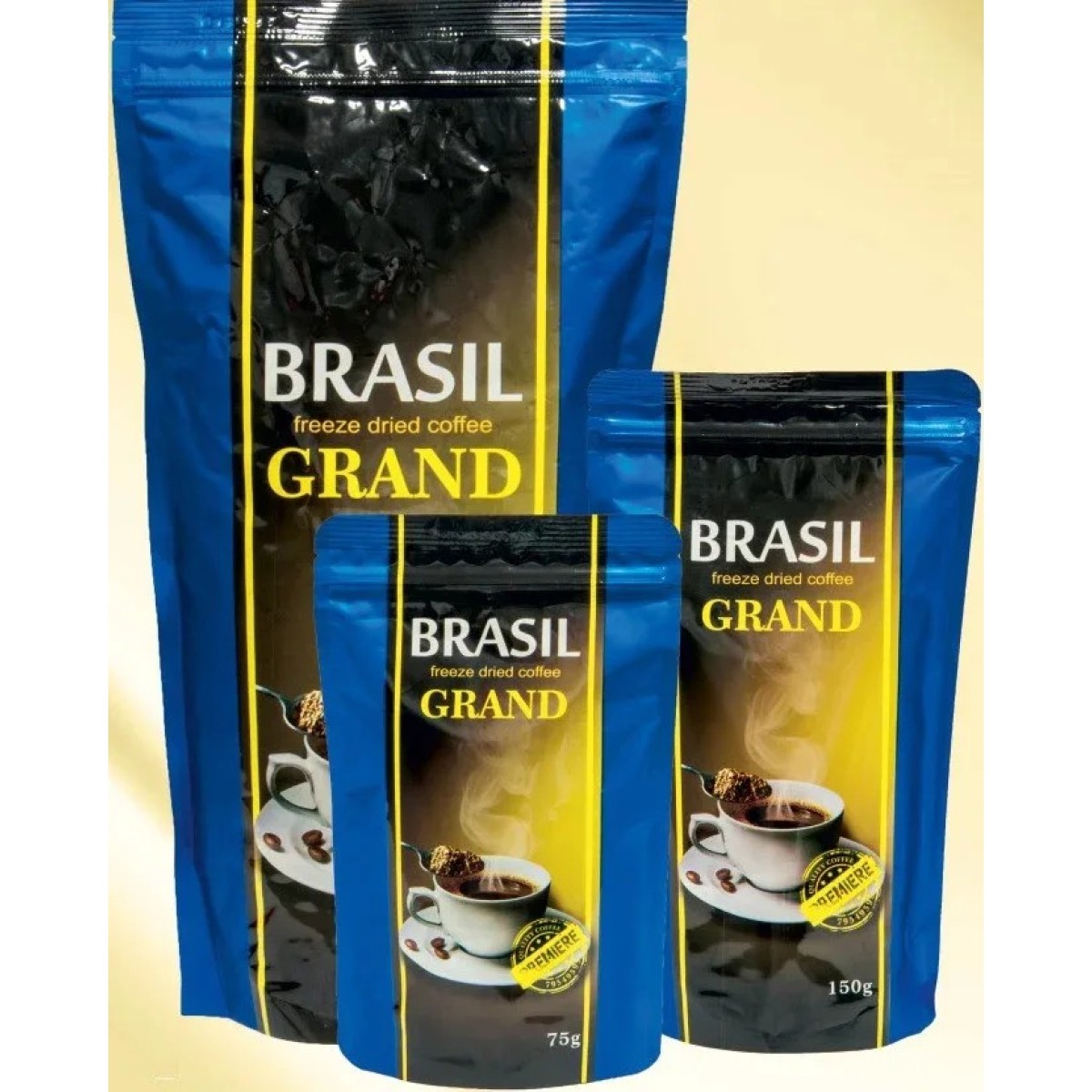 Кава розчинна сублімована Premiere Brasil GRAND (Бразилія) дой-пак 500 гр (арт. 570)