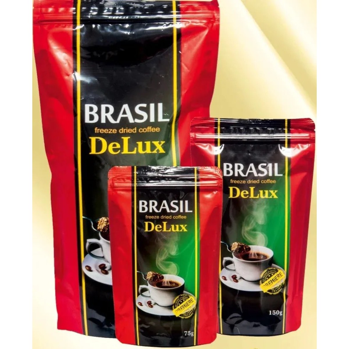 Кава розчинна сублімована Premiere Brasil DeLux (Бразилія) дой-пак 500 гр. (арт. 568)