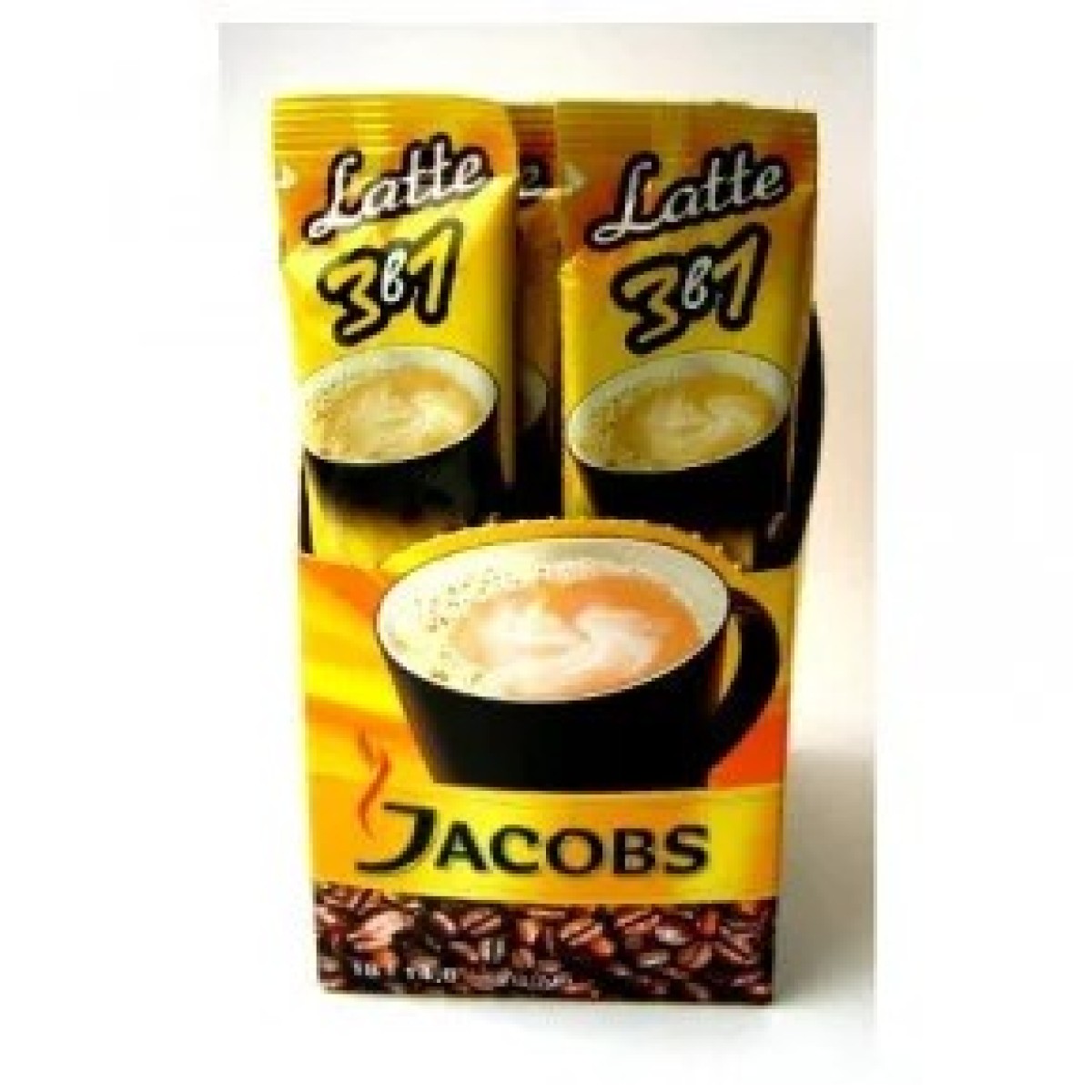 Кава розчинна JACOBS MONARCH LATTE 3В1, СТІК (10 ШТУК) Original (арт. 329)
