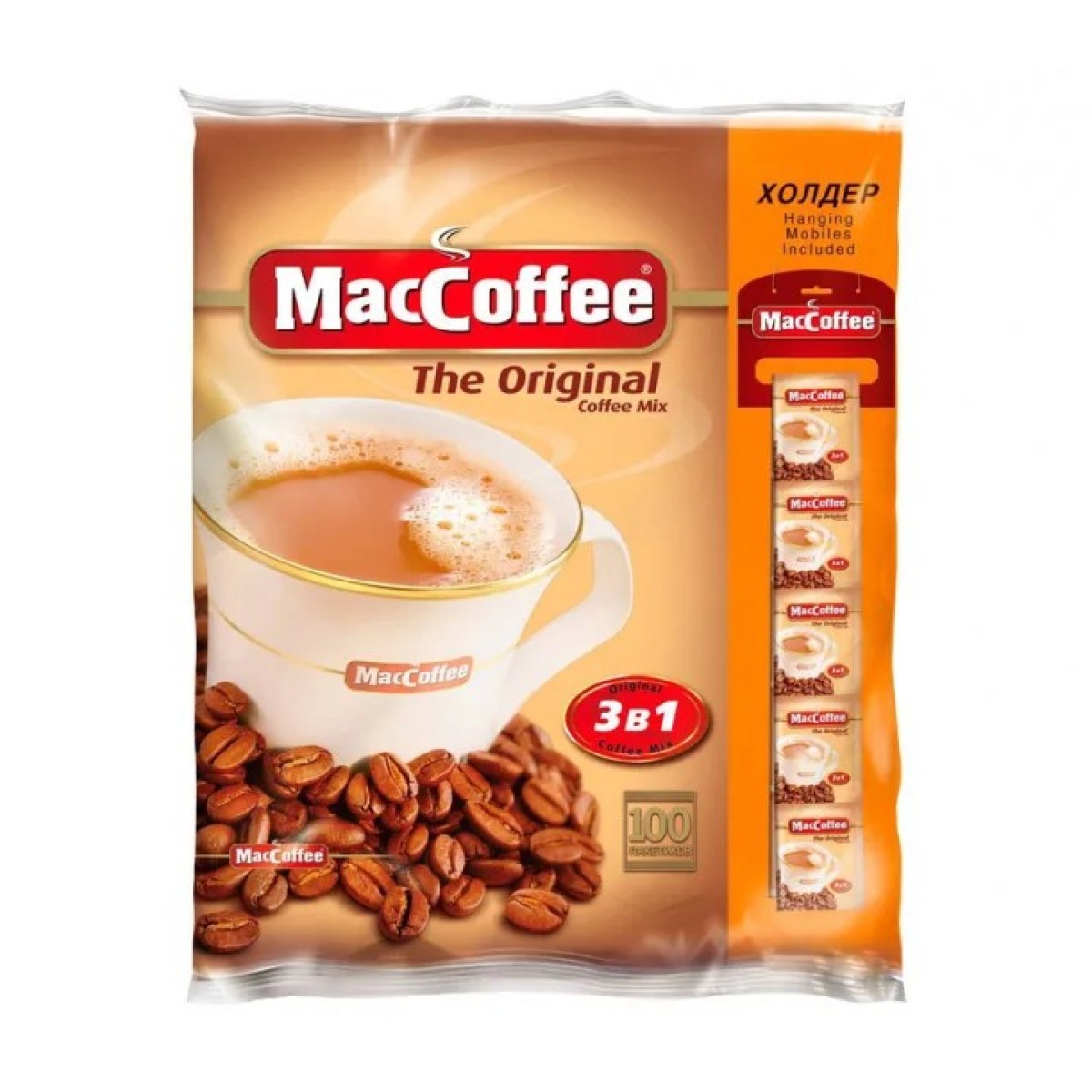 Кава розчинна Maccoffee Original 100 пакетів (арт. 300)