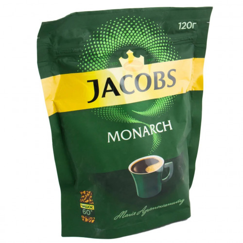 Кава Jacobs Monarch 120 г — преміальна сублімована кава для справжніх цінувачів