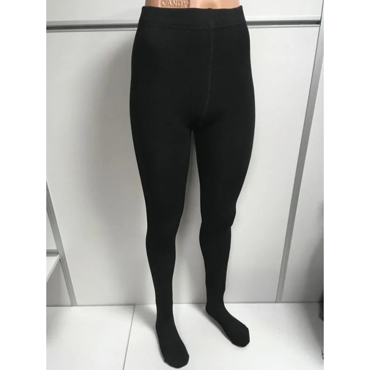 Женские теплые колготки на меху плотные черные s, m, l, xl, 2xl (арт. 2861)