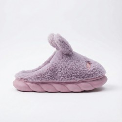 Жіночі домашні капці-кігурумі утеплені з закритим носком Lion mix Фіолетові