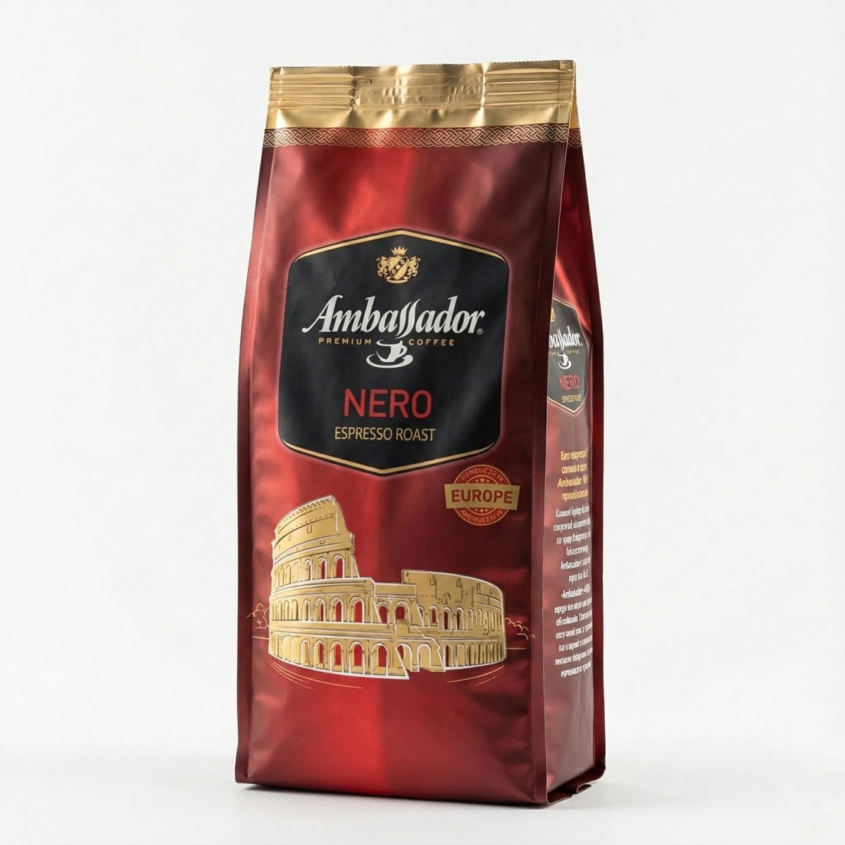 ☕ Ambassador Nero 1 кг — преміальна кава в зернах для справжніх цінувачів насиченого смаку (арт. 494)