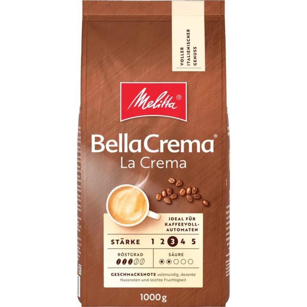 Кава MELITTA BellaCrema LaCrema в зернах 1000 г (арт. 347)