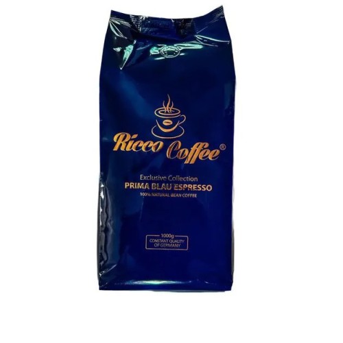 Кава зернова Ricco Coffee Prima Blau Espresso Italiano 10%/90% 1 кг