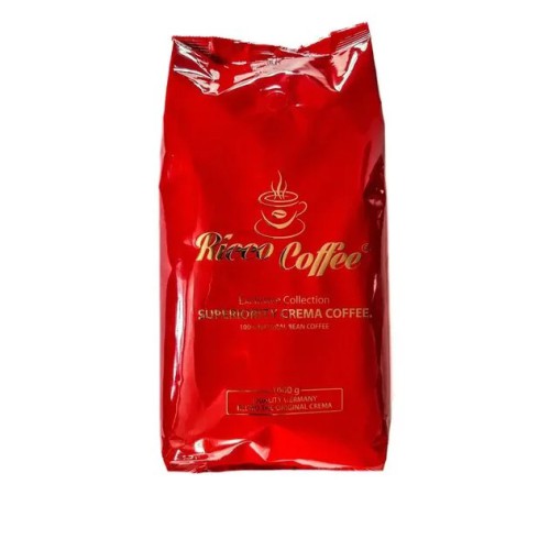 Кава в зернах зернова кава Ricco Coffee Superiority Crema 1 кг (10/90)