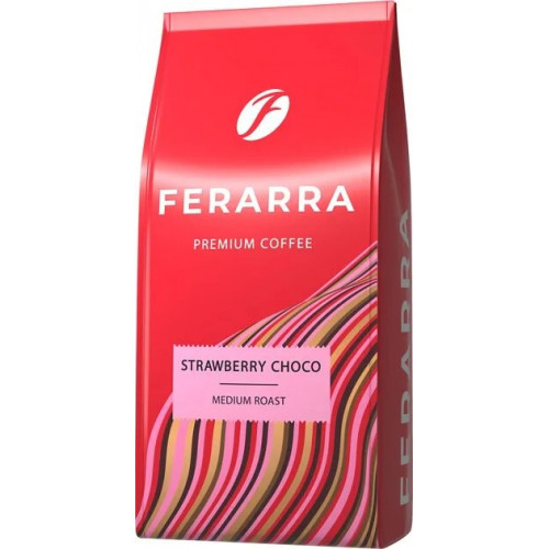 Кава в зернах Ferarra Strawberry Choco з ароматом полуничного шоколаду 1 кг (4823115404268)