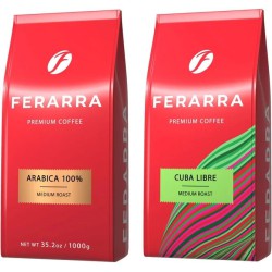 Набір кави Ferarra: Arabica 100% + Cuba Libre 2 кг зерна