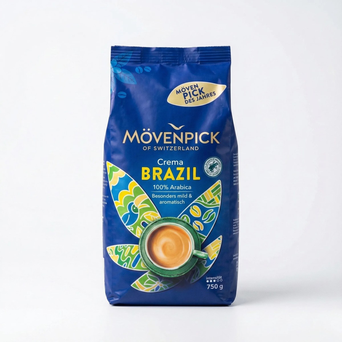 Кава Movenpick Crema Brazil в зернах 750 г — бразильська арабіка преміум-класу (арт. 679)