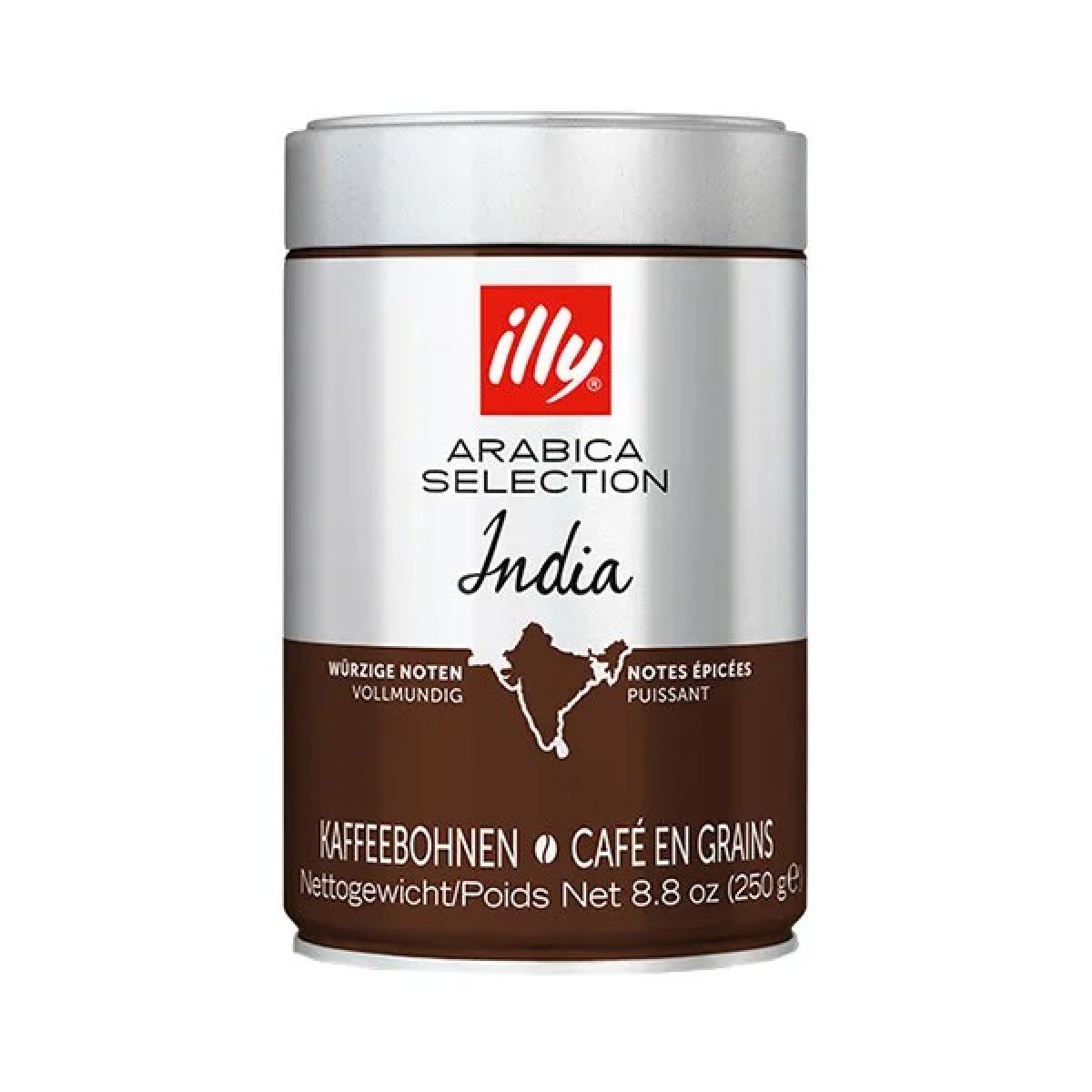 Кава ILLY Monoarabica Індія в зернах 250 г — преміальна арабіка з прянощами (арт. 691)