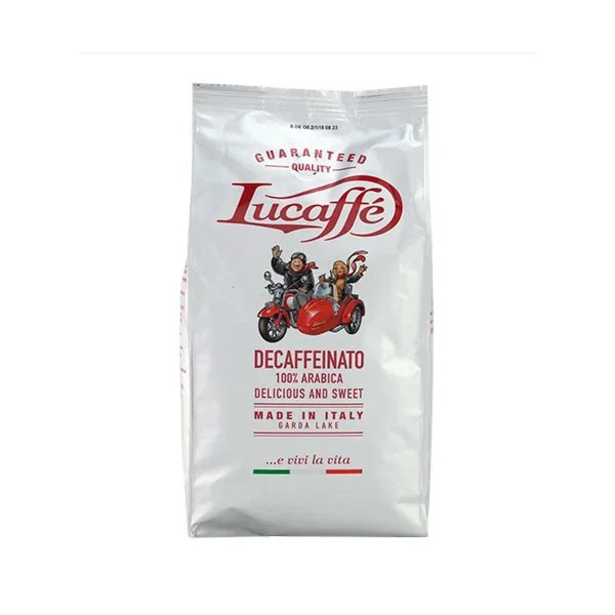 Кава без кофеїну Lucaffe в зернах 700 г — насичений смак без тонізуючого ефекту (арт. 751)