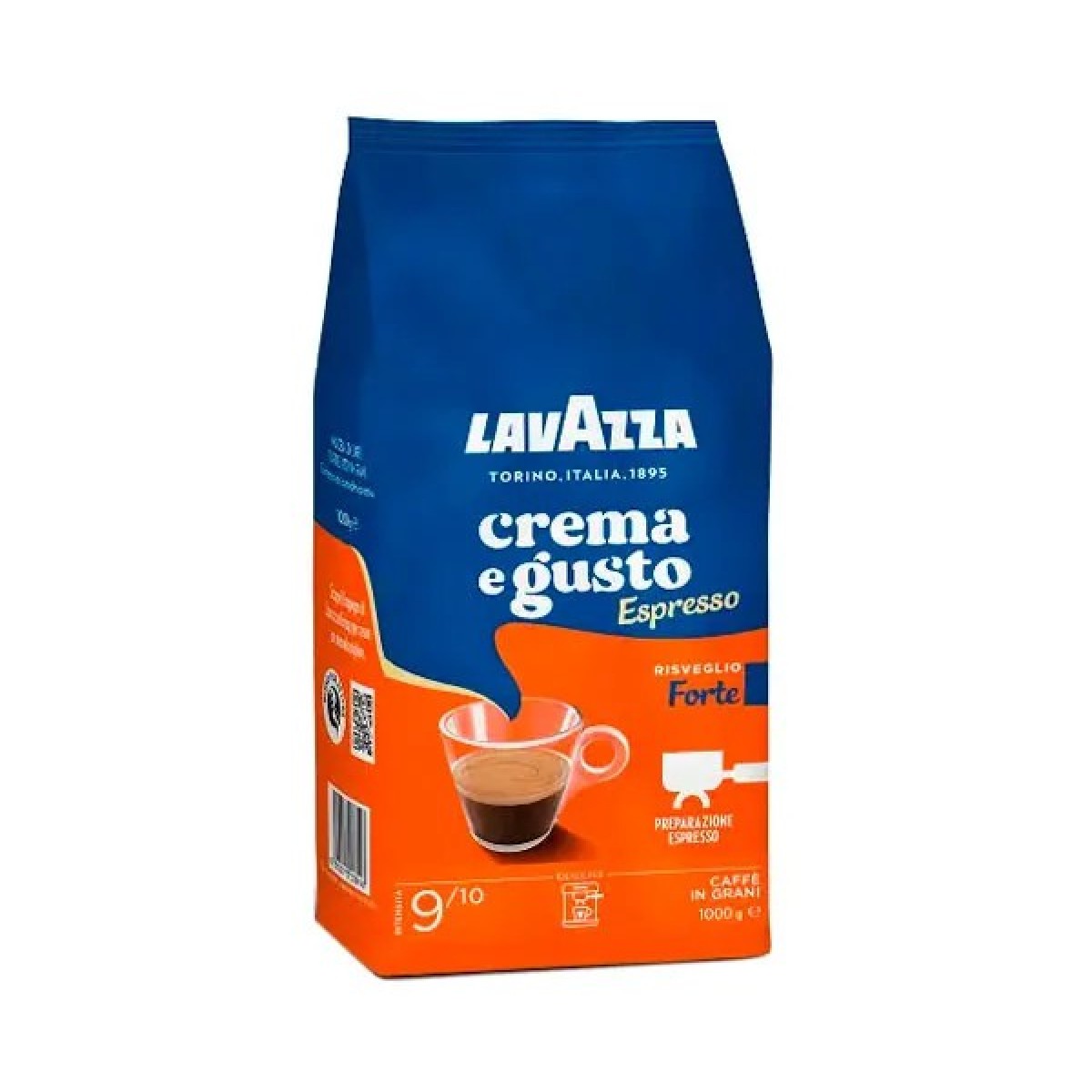 Кава Lavazza Crema e Gusto Forte 1 кг — насичений смак для справжніх цінувачів (арт. 763)