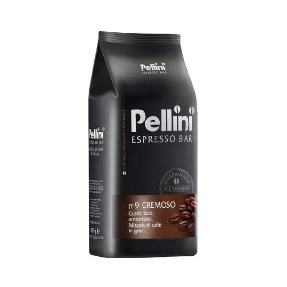 Кава Pellini Espresso Bar Cremoso в зернах 1 кг — насичений смак для ідеального еспресо (арт. 798)