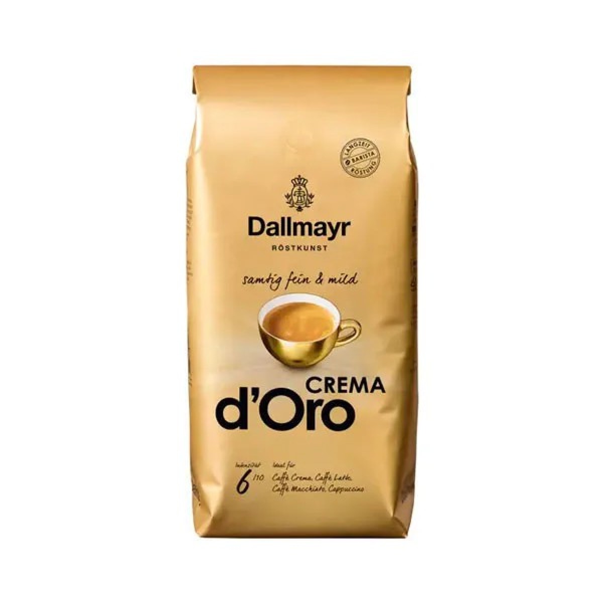 Кава Dallmayr Crema d'Oro в зернах 1 кг — німецька якість для ідеального еспресо (арт. 801)