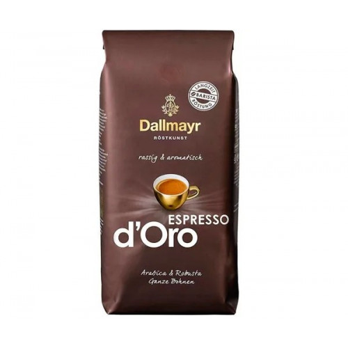 Кава Dallmayr Espresso d'Oro в зернах 1 кг — преміум еспресо з Німеччини