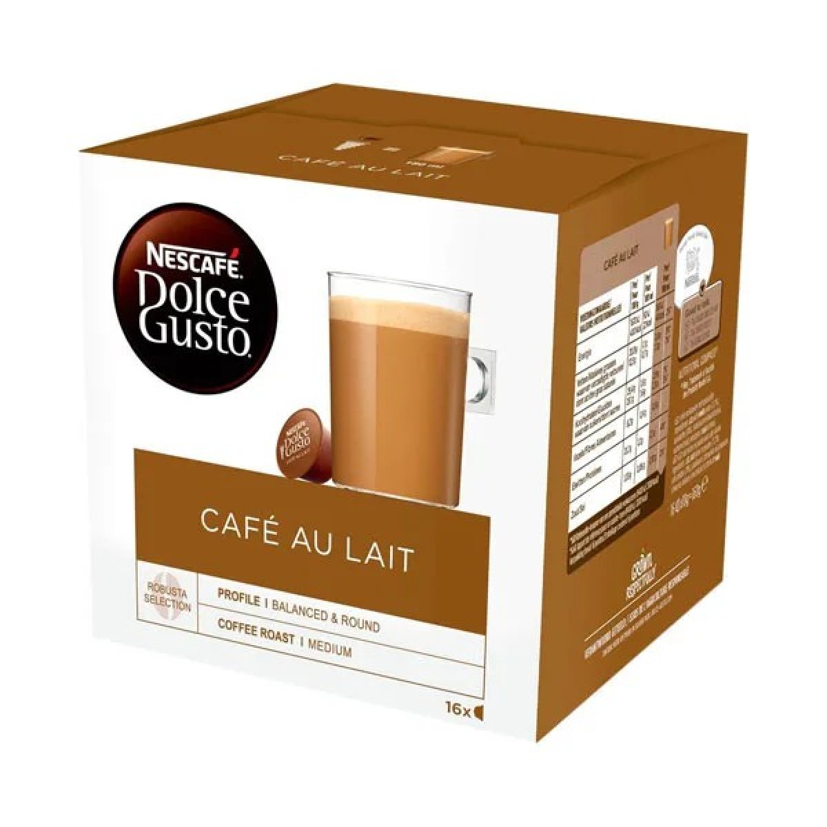 Кава в капсулах NESCAFE Dolce Gusto Cafe Au Lait — ніжний смак за 1 хвилину (арт. 768)