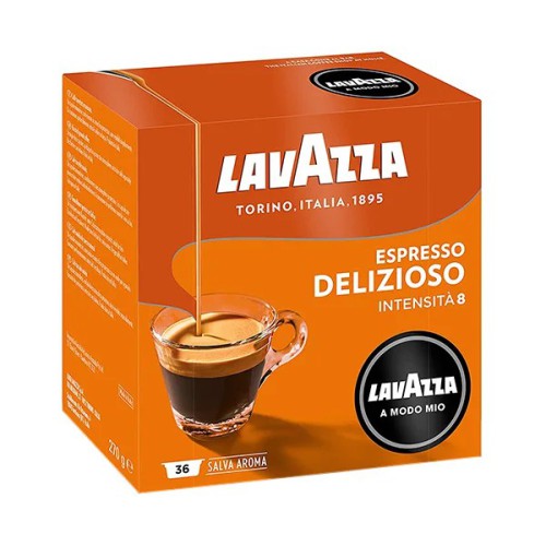 Кава в капсулах Lavazza A Modo Mio Delizioso 36 шт — насичений смак щоранку