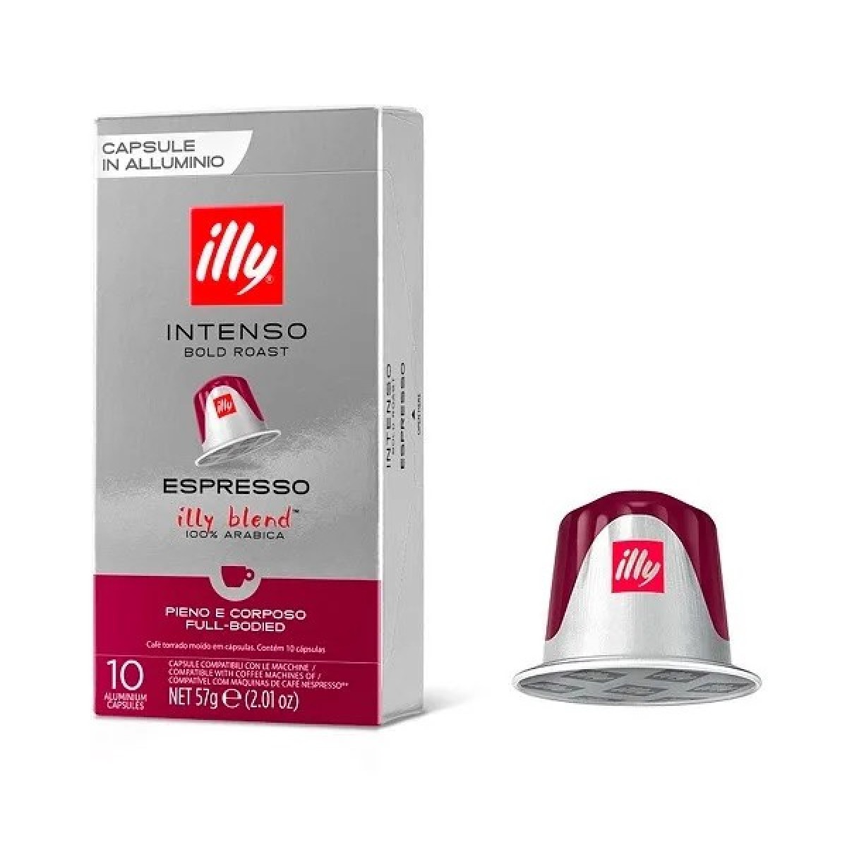 Кава в капсулах Illy Nespresso Espresso Intenso - 10 шт | Насичений смак (арт. 784)