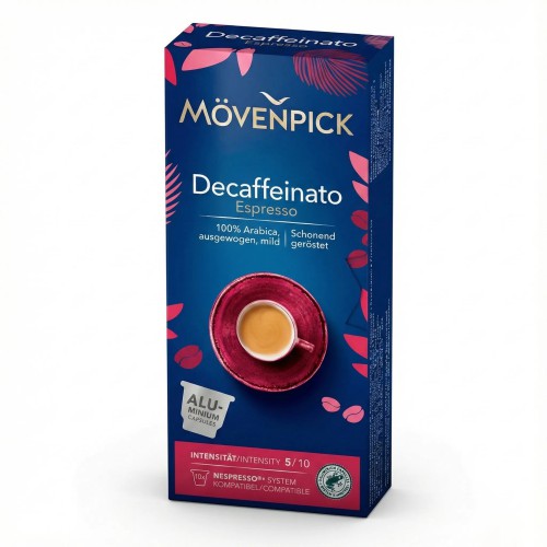 Кава в капсулах Movenpick Decaffinato Espresso без кофеїну для Nespresso