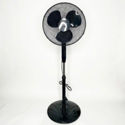 Потужний підлоговий вентилятор KDE UEF-C40A2-2 40 см 45W, Чорний