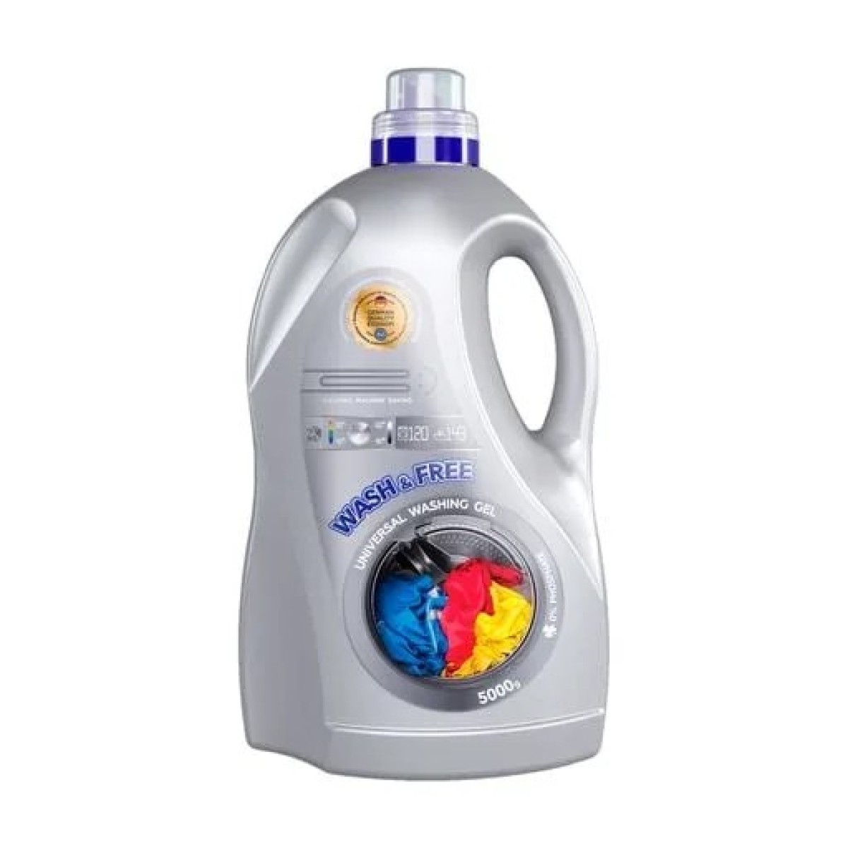 Гель для прання Wash and Free універсальний 5 кг — 120 прань ідеальної чистоти (арт. 2457)
