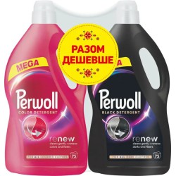 Набір Perwoll Renew Color 3.74л + Black 3.74л — яскравість кольору та захист чорного
